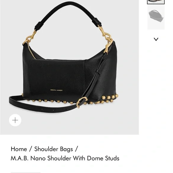 Rebecca Minkoff Black M.A.B. Nano Shoulder Bag - Picture 2 of 6